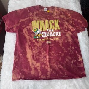 Whack The Quack Pasadena CA 2015 fsu Florida state Mens‎ XL Bleach Dye T-Shirt
